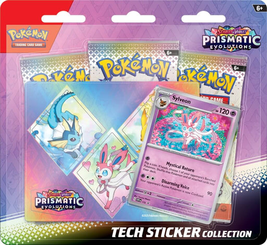 POKÉMON TCG Scarlet & Violet 8.5 Prismatic Evolutions Tech Sticker Collection - Pick up Only